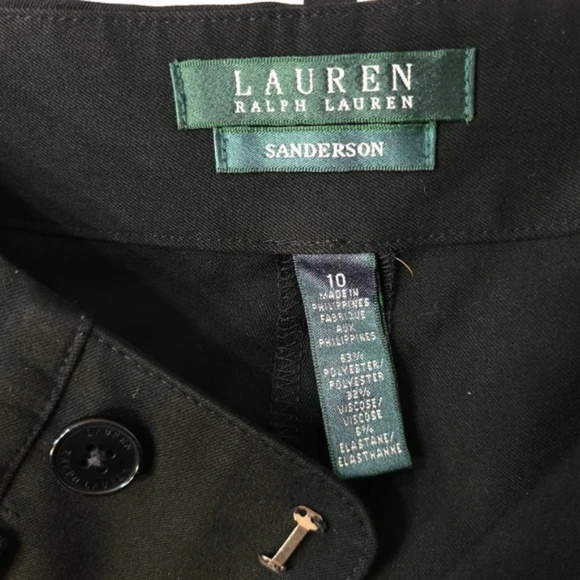 Lauren RL Sanderson Black Trousers - Picture 6 of 8